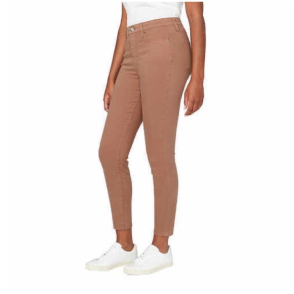 BUFFALO DAVID BITTON Havana High Rise Ankle Skinny Jeans Terracotta Brown EUC - Picture 2 of 9